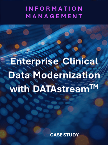 Enterprise Clinical Data Modernization with DATAstream