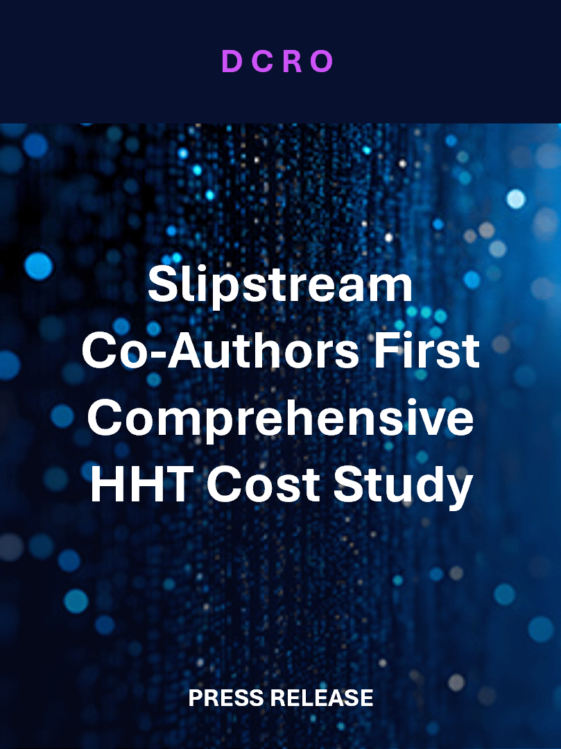 Slipstream Co-Authors First Comprehensive Cost Study on HHT in the American Journal of Hematology